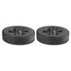 Tools Brand Grill Wheels Replacement Parts 170/177mm 2pcs/set 7 Inch BBQ Wheel Black For Charbroil Gas Grills