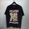 HELLSTAR T-shirt Rappe Men Femmes Tshirt Rapper lavé lavage Craft Unisexe à manches courtes Haute Rétro Hell Hell's Women's T-shirt Designers Tees Men Designer