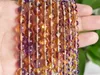 Loose Gemstones Purple Yellow Mystic Aura Quartz Beads Round Size Options 6/8/10mm For Jewelry Making