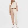 Cotton Ladies 2 Piece Joggers Tracksuit Set Clothing Skinny Sweat Suits Womens Custom Two Tone Sports Usa 2024