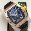 RM Watch Swiss Watch Tactical Watch RM11-03 RG Satin Matte Grade 5 Titanium Alloy RM1103