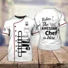 T-shirts pour hommes HX Chef chemise hommes T-shirts nom personnalisé 3D imprimé à manches courtes T-Shirts occasionnels hauts hommes pour femmes vêtements goutte