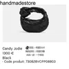 Bottegvenetas Jodie Woven Handbag French Paris 2024 Spring/Summer Black Candy Mini Dumpling Påsar