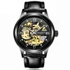 Mechanical Watch Мужские черные King Kong Men's Watch Brand Бренд водонепроницаемый корейский бизнес подарка Hollow Out Watch