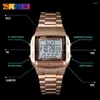 Armbandsur SKMEI 1381 Stor DIAL GLASS MIRROR Klocka Fashion Outdoor Relogio Masculino Sports Watch Men Digital Alarm Countdown