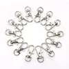 Porte-clés portables 10pcs / pack porte-clés mini lanière en métal crochet pivotant pour fermoir à homard clips porte-clés en gros