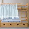 Curtain 2 Pcs Bed Curtains Bunk Mosquito Net Living Room Dormitory Simple Cotton Durable