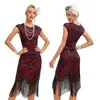 XXXL Womens 1920s Flapper Dress Big Round Neck Slip Dress Roaring 20s Great Gatsby Dress Vintage Annual Meeting Dress for Party 240313