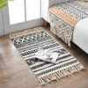 Carpets 60x90CM Retro Floor Mats Rectangle Decoration Small Carpet Household Non-Slip Foot Pad Nordic Ethnic Style Jacquard Mat