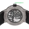 Montre-bracelet automatique en cristal RM, montre-bracelet RM033, Extra plate, automatique, en titane, bracelet pour hommes, RM033 AL TI