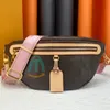 Cross body bumbag taille tassen fanny pack reliëf bloemontwerpers tas lederen luxe mode schoudertas serienummer datum code stofzak