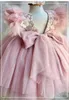 Robe formelle pour enfants fleur fille mariage moelleux gaze plume Lolita princesse jupe filles robes pour robe de bal de fête 240309