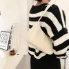 Shoulder Bags Underarm Bag For Women 2024 Autumn And Winter Plush Fashion Retro Corduroy Strap Chain Handbag