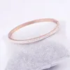 Bangle Sale 3 kleuren mode-sieraden Titanium staal bedelarmband Kristallen uit Oostenrijkse voor vrouwen bruiloft