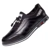 Casual Shoes Leather Men Business Fashion Breathable Man Shoe Size 38-48