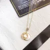 Diamond Necklaces Designer Pendants Brand Letter Necklace Letter Pendant Choker Pearl Stainless Steel Chains Jewelry Anniversary Gifts