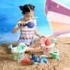 Piaska zabawa woda zabawa dziecięce plażowe zabawki Zestaw zabawek Zabawa z piaskiem łopaty i narzędzia kubełkowe Cassia bawi się w wodzie morza morza 240321