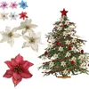 Dekoracje świąteczne Dekoracja drzewa Złote proszek sztuczne kwiaty wisiorek wisiola