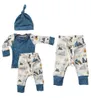 3PCS Kids Boys Girls Clothing SweatshirtBottoms PantsHat Clothes Set Spring Summer Newborn Baby Cloth Sets2554293