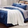 Filtar 1st Nordic soffa filt stickat sjal fast färg säng handduk ull el sovrum dekorativ mjuk tupplur