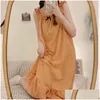 Kadın pijama kolsuz sleepshirt tatlı kız kayış yaz ev gecesi gece kadın pamuk gecesi geceleme geceliği pijamalar damla d ota56