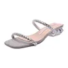 Top Heele Sandals Flip Flip dla letnich sandały kobiety noszą poza bajkowym stylem otwartym palcem palenczem 240228