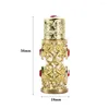 Storage Bottles Style Decoration Gifts Antiqued Metal Dubai Refillable Essential Oil Perfume Cosmetic Container