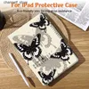 Tablet PC -fall väskor Butterfly Case för iPad 9/8/7: e generationen 10,2 tum Casefefefefor Mini 4/5/6 Coverauto Wake/Sleep Covery240321y240321