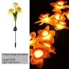 Lâmpada de flor solar ao ar livre simulação narciso luz led decoração do jardim casamento feriado fada decoração gramado paisagem ll