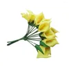 Decorative Flowers 12pcs Artificial Realistic Calla Bouquet Flower Arrangements Table Centerpiece For Spring Wedding Party