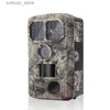 Hunting Trail Cameras 4K Hunting Trail Camera 3 PIR Trigger Speed ​​0.2s Wide Lens 120 grader 48 MP Bild 36 st Infraröd blå ljus Vattentät IP67 Q240321