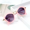 Ins Girls Boys Polygon Sunglass Kids Lovely UV400 Protection PC Plastic Classic Mirror Child Sunglasses A6358