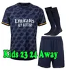 23 24 ريال مدريد بيلينجهام فيني جونيور كرة القدم قمصان Mbappe Tchouameni 2023 2024 Real Madrid Jersey Modric Camisetas Men Kids Kids Uniforms Player