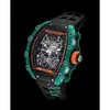 Reloj Relojes de hombre de alta calidad Reloj mecánico de diseñador Lujo RM21-02 Carbono