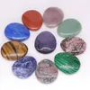 Face Massager 10 pieces/set Wholesale Anxiety Stone Natural Gem Thumb Massage Therapy Crystal Chakra Spirit Therapy Mineral Tools 240321