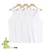 3-packar Super Soft Slim Fit Mens Tagless Tank Tops andningsbara ärmlös t-shirt för män underskjortor Crew Neck Comfort Stretch 240321