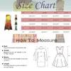 Casual Dresses Autumn Dress for Women Plus Size Gradient Tryckt Elegant bröllopsgäst Långärmar Runda hals