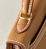 모든 수제 고품질 고급 브랜드 가방 디자인 여성 가방 5A 품질 컬러 CK37 브라운 미니 2 골든 하드웨어