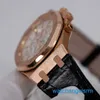 Berühmte AP-Armbanduhr Epic Royal Oak Time 26320OR Herrenuhr, 18 Karat Roségold, automatische mechanische Sportuhr, weltberühmte Luxusuhr, komplettes Set mit einem Durchmesser von 41 mm