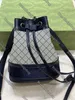 Designer mini balde saco feminino couro lona carta sacos de ombro qualidade superior mochila estilo retro clássico mochila