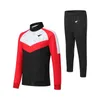 New Style Muscle Fit Black and Blue Gym Clothes Stripe Training Jogging Polyester Tracksuit