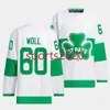 Auston Matthews 2024 St Patricks 대체 저지 Mitchell Mitchell Marner John Tavares William Nylander Morgan Rielly Max Domi Martin Jones Mark Giordano Wendel Clark