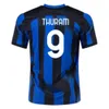 23 24 Lautaro inter Milans Jerseys Thuram Correa dzeko Barella Asllani Frattesi Brozovic 2023 2024 Home Football Shirt Lukaku Bastoni ockcer men kids kits kits