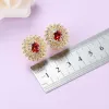 Shoes Moroccan Jewelry Sets Women Wedding Accessories with Natural Garnet Suower Necklace and Clip Earrings Ring Sets