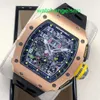 RM Watch Montre Suisse Montre Tactique RM11-03 RG Satin Mat Grade 5 Alliage de Titane RM1103