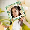 Party Decoration 6pcs Jungle Animals Frame Po Prop Tracloth Birthday Decor for Home Kids Baby Shower Wild One Safari Supplies