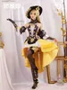 Cosplay Anime Costumes Genshin Impact Navia Cosplay Come Wig kapelusz set damski sukienka Halloween karnawałowe ubrania i kapelusz dziewczyna mundurc24321