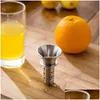 Fruits Légumes Outils Usage domestique Presse-citron en acier inoxydable Presse-agrumes Verseur Vis Limes Oranges Arrosage Jus d'agrumes frais Cuisine Dhf8O