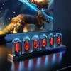 RGB Nixie Tube Clock LED Glows IPS Color Screen DIY Analog Digital Tube Night lights Gaming Desktop Home Decoration Gift Idea 240312