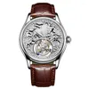 Наручные часы AESOP Flying Tourbillon, роскошные часы с зодиаком 3D Bull, сапфировые механические водонепроницаемые часы для мужчин, Reloj Hombre